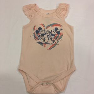 Infant Girls Minnie Printed Bodysuit by Junk Food